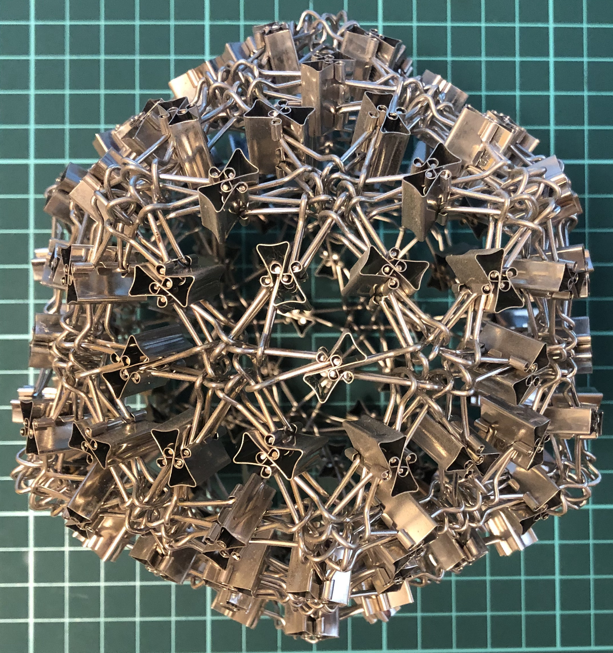 240 clips forming 120 I-edges forming pentakis icosidodecahedron